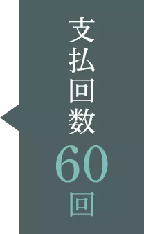 支払回数60回